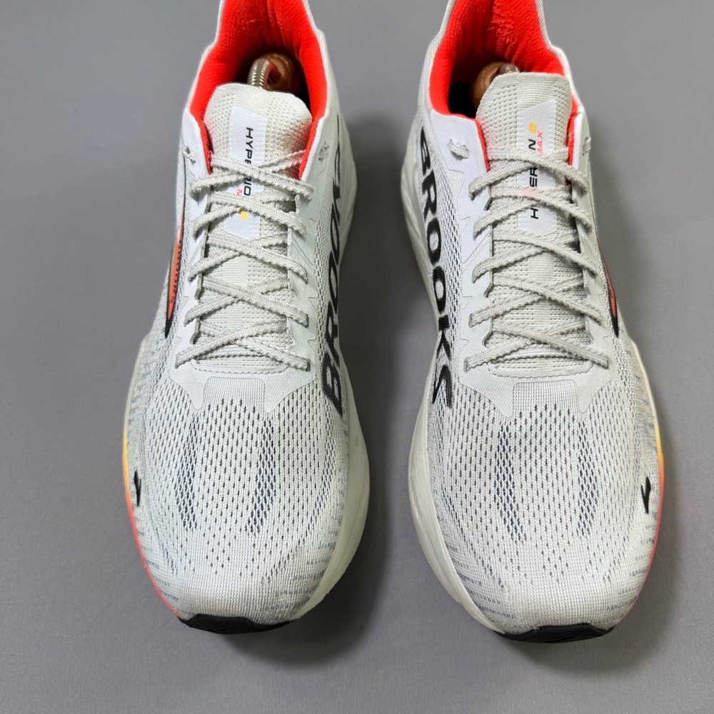 Brooks Hyperion Max 2 Running Shoes Mens 12 White Coral Yellow 1104341D443 DNA - Picture 3 of 13